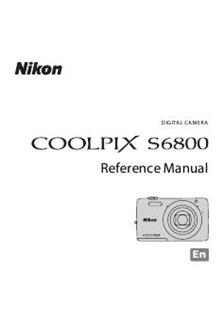 Nikon Coolpix S6800 manual. Camera Instructions.